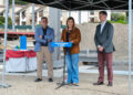 11:00 horas. Argoños. La presidenta de Cantabria, María José Sáenz de Buruaga, asiste al acto de inicio de las obras nuevo polideportivo de Argoños. 21 de abril de 2026 © Raúl Lucio